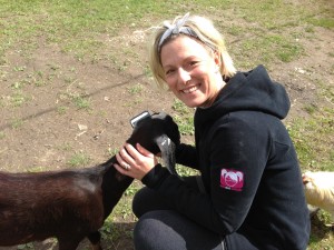 Auntie Tammy plotting to steal loving goat
